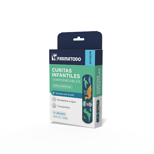 Curitas Infantiles Impermeables Para Niños Farmatodo x 20 Unds