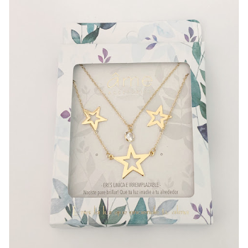 Juego Topos Y Cadena Ame Estrellas Y Circon x 1 und  