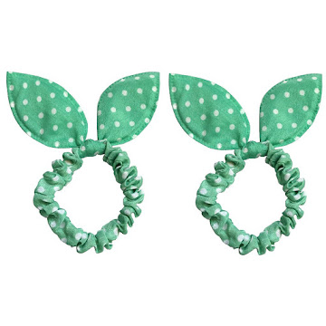 Solo Online Accesorio Elastico   Cabello Orejas De Conejo Verde 