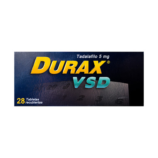 Durax VSD Tadalafilo 5 mg Lafrancol Caja x 28 Tabletas