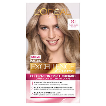 Tinte Loreal Excellence   Tono 8.1 Kit x 1 und  