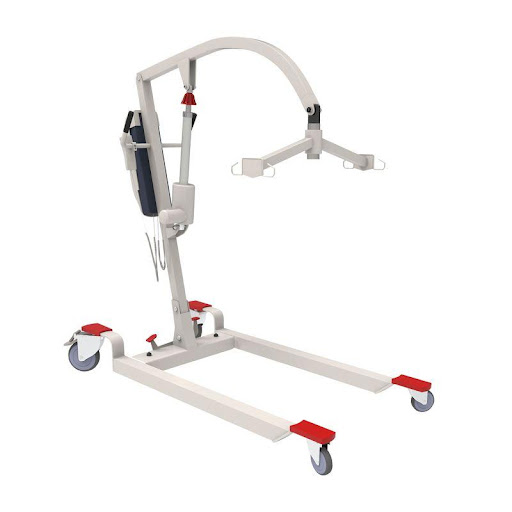 Grúa Eléctrica Theratomic Theramart Tm991 THERAMART  x 1 La grúa eléctrica Theratomic, puede ser manipulada con su control remoto de una mano, dando más libertad de maniobra al cuidador.