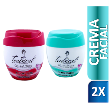 Pack Crema Facial Teatrical Humectante x 100 gr + Crema Teatrical Antiarrugas x 100 gr undefined