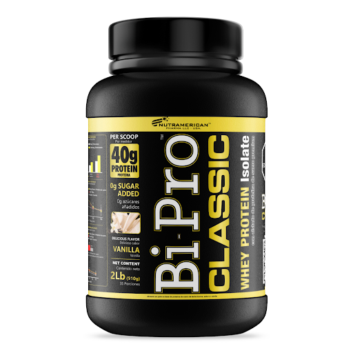 Proteína BiPro Classic   Vainilla Nutramerican Tarro x 910 gr