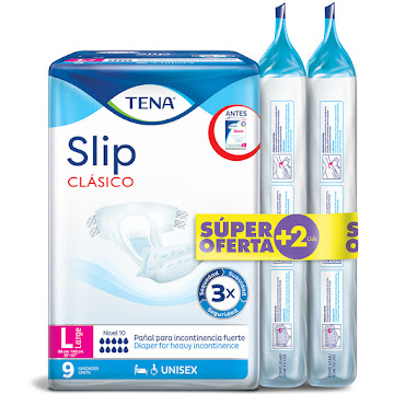 Pañal Tena Slip Clásico Talla L x 9 und + 2 undefined