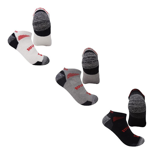 Calcetin tobillera Deportiva Wilson Talla Única Colores surtidos x3 Wilson Papeleta x 1 