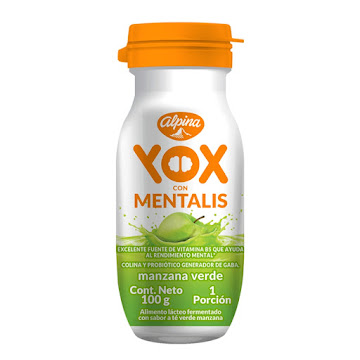 Yogurt Alpina Yox Con Mentalis Manzana Verde x 100 gr  