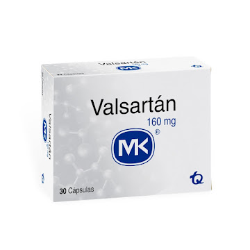 Valsartán 160 mg MK Caja x 30 Tabletas  