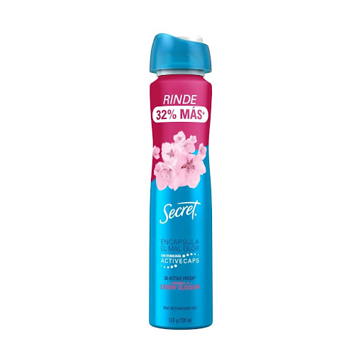 Antitranspirante Secret Spray Cherry Blossom Frasco x 200 ml