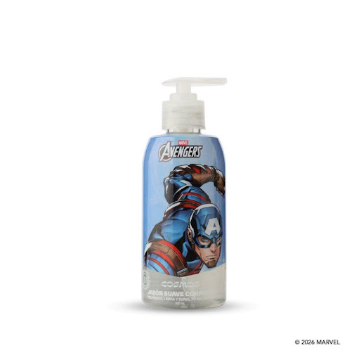 Jabón Liquido Corporal Niños Cosmos Marvel Capitán América CMS Cosmos Edición exclusiva Marvel Capitan America x 1 