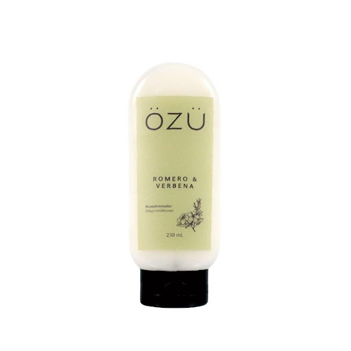 Acondicionador OZU Romero & Verbena x 230 ml OZU 230 ml x 1 El Acondicionador OZU Romero & Verbena (230 ml) fortalece tu cabello con extracto de romero. Fórmula sin parabenos, siliconas ni sales que deja un fresco y cítrico aroma a verbena.