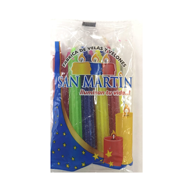 Velas San Martin Navideñas x 10 und  