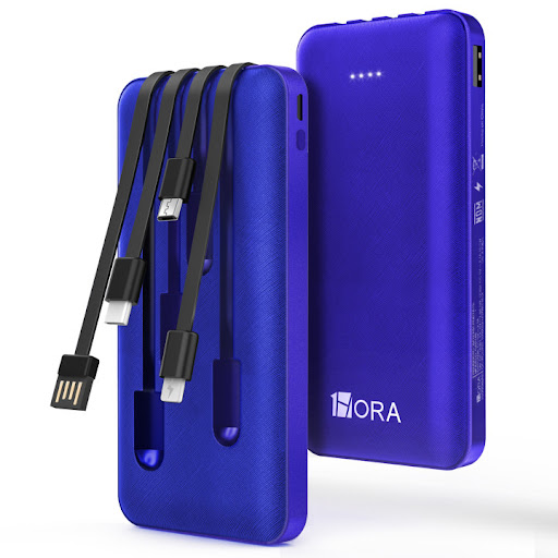 Batería Power Bank 1 Hora 10000 mAh Negro x 1 und