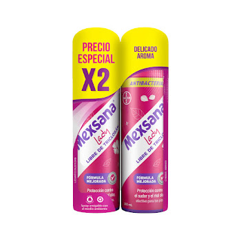 Desodorante para Pies Mexsana Lady Antibacterial 2 Frascos x 260 ml  