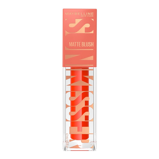 Rubor Líquido Maybelline Face Studio Sunkisser Matte Blush 35 Spritzy Orange Tubo x 4.7 ml