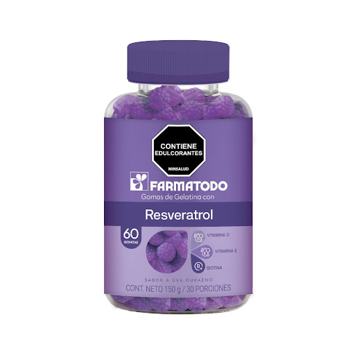 Gomas Farmatodo Resveratrol x 60 Und