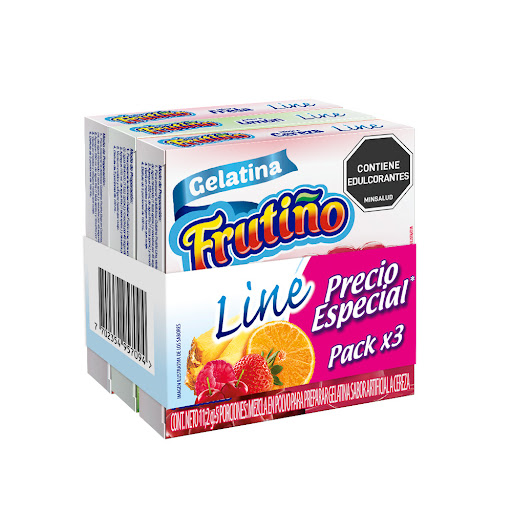 Gelatina Frutiño Line Pack x 3 und