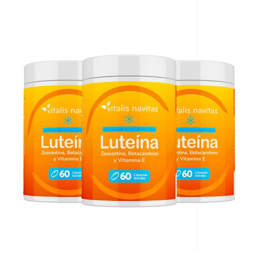 Combo x 3 Frascos Luteína en Cápsulas Blandas Vitalis Navitas Frasco x 60 cápsulas blandas x 3 undefined