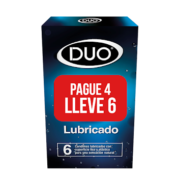 Condón Duo Lubricado Pague 4 Lleve 6  