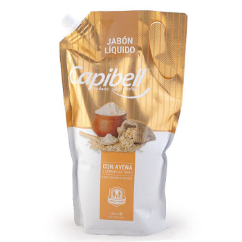 Jabón Líquido Antibacterial Capibell Con Avena x 800 ml  