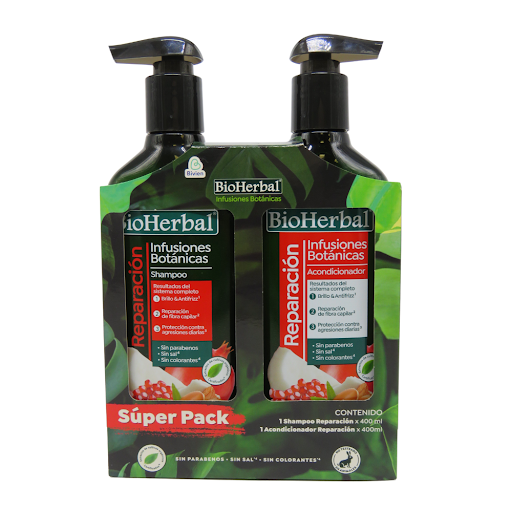 Shampoo Bioherbal Reparacion x 400 ml + Acondicionador x 400 ml