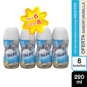 Ensure Base Vainilla Rpb 220 ml x 8 und  