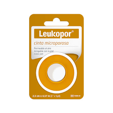 Micropore Leukopor Piel   2.5cm x 4.57mts x 1 und  