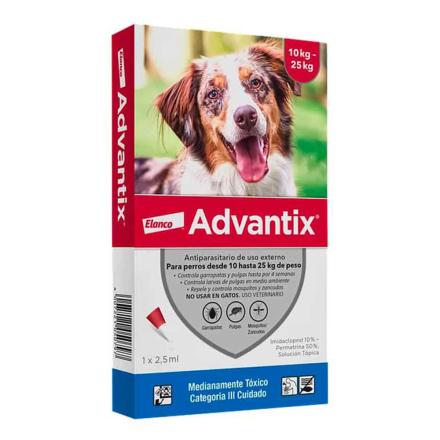 ADVANTIX PERROS (10-25 KG) Elanco Pipeta x 1 