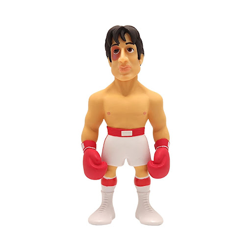 Minix Figura Coleccionable Rocky Balboa MINIX Caja x 1 ĦRevive el espíritu del campeón con la Figura Coleccionable Rocky Balboa de Minix! Esta figura meticulosamente diseñada captura la fuerza y determinación del icónico boxeador, completo con sus guantes