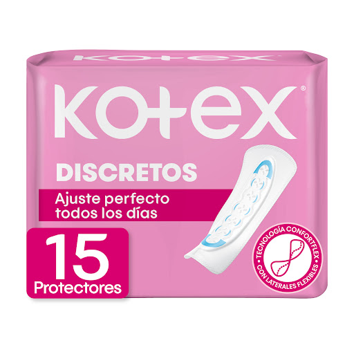 Protectores Diarios Kotex Discretos Paquete x 15 und