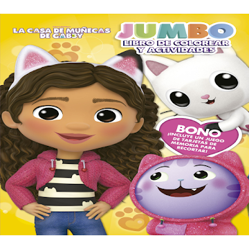 Libro Para Colorear La   Casa de Muñeca de Gabby Jumbo x 1 und 