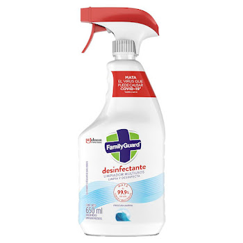 Desinfectante Oust Family Guard Eliminador Olores Frescura Marina x 650 ml  