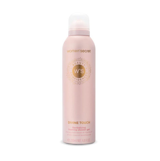 Women Secret  Gel de Ducha en Espuma Divine Touch 200ml WOMEN SECRET Caja x 1 Limpia suavemente la piel, enriquecido con extracto de fruta de la pasión y ácido hialurónico, deja la piel delicadamente perfumada. ¡Una experiencia para los sentidos!