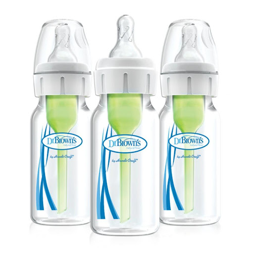 Pack 3 Teteros Dr Brown 4 Oz Boca Estandar Recien Nacido Dr Browns Botella x 1 Set de 3 teteros de boca angosta Options+ de 4 onzas ideal para recién nacidos, con un sistema de ventilación interno diseñado para evitar el vacio y la ingesta de aire y así disminuír el vómito, los 