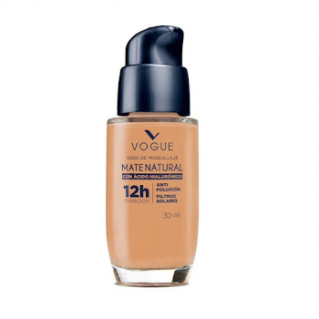 Base Vogue Mate Natural Con Ácido Hialurónico Bronce x 30 ml  