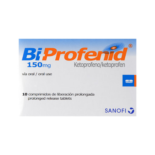 Biprofenid Ketoprofeno 150 mg Sanofi Caja x 10 Comprimidos