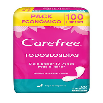 Protectores Carefree Todos los días Pack Económico Caja x 100 und  