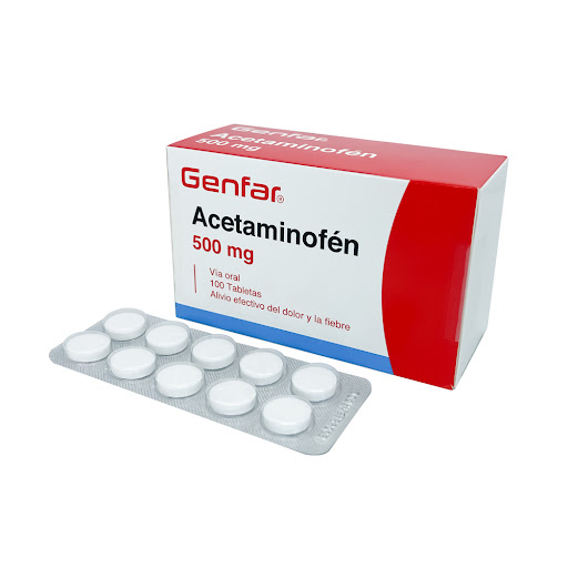 Acetaminofén 500 mg Genfar Fracción x 10 Tabletas