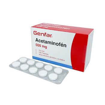 Acetaminofén 500 mg Genfar Fracción x 10 Tabletas  