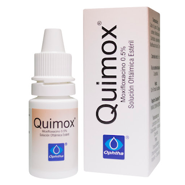 Quimox Moxifloxacina 0.5 % Ophtha Gotas Frasco x 5 ml  