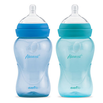 Solo Online Tetero Advanced Light   Color Azul Y Verde 9 Oz X 2 Unidades 