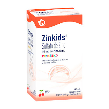 Zinkids Sulfato De Zinc 10mg/5ml Tecnoquímicas Jarabe Frasco X 120 ml  