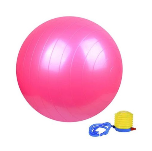 Solo Online Balón Inflable Yoga   Pilates 55cm Con Inflador Color Rosado  