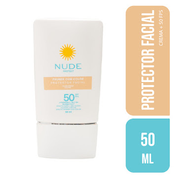 Protector Solar Nude SPF 50 Crema Facial Con Color x 50 ml  