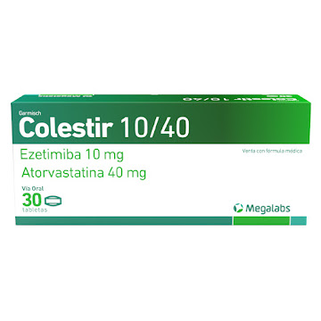 Colestir Ezetimiba + Atorvastatina 10mg/40mg Garmisch Caja x 30 Tabletas  