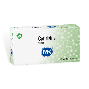Cetirizina MK 10 mg Caja x 10 Tabletas  