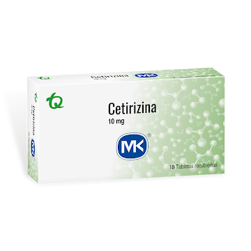 Cetirizina MK 10 mg Caja x 10 Tabletas  