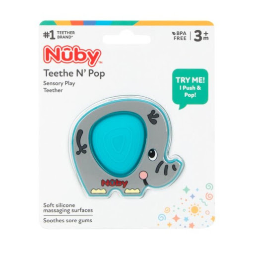 Mordedor Poppers De Silicona Elefante Nuby Blister x 1 undefined