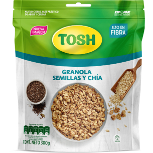 Cereales Tosh Artesanal Semillas Y Chia x 300 gr  