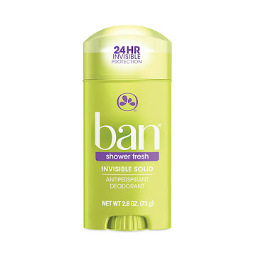 Desodorante Barra Ban Invisible Solid Shower Fresh x 73 gr  